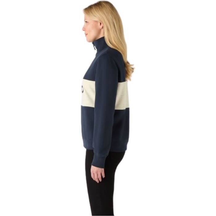 Musto Mujer Navy 2024 Sudadera 1/2 Cremallera 85021 - / Oat